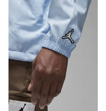 Рубашка мужская Air Jordan Essentials Jacquard Print Coaches Jacket Light Blue Dv7616-411