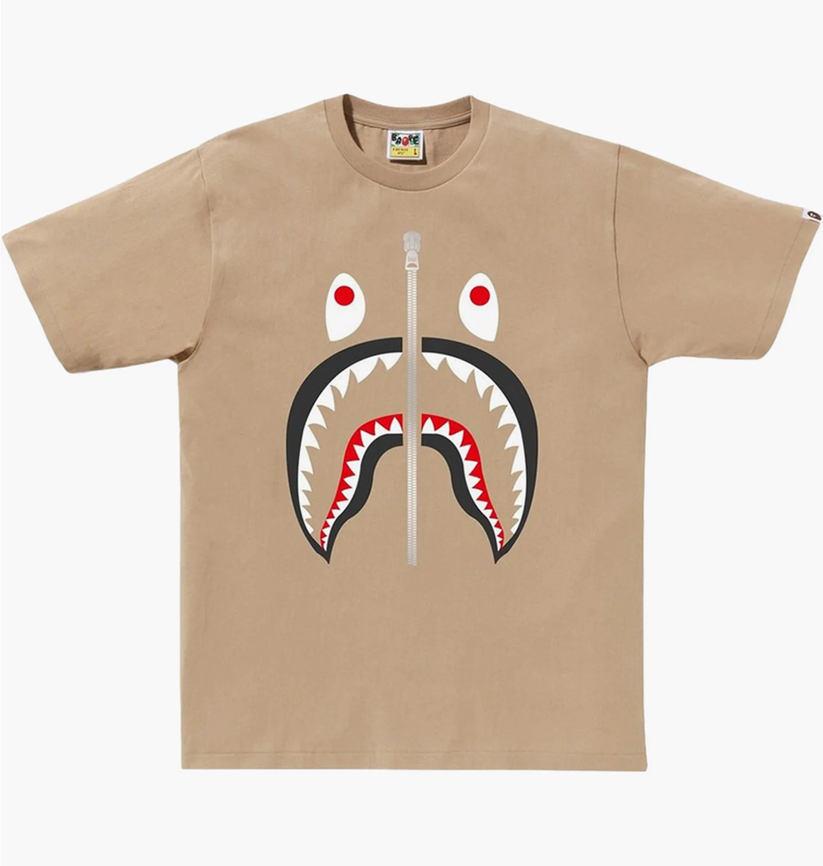 ᐉ Футболка мужская Bape Shark Tee Beige 1J80110004BEI - купить в