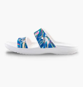 Тапочки унисекс CROCS Classic Hyperreal Blue/Multi 208375-928