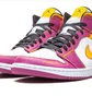 Кроссовки мужские Air Jordan 1 Mid White/Violet DC0350-100