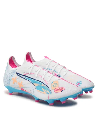 Бутсы унисекс Puma Ultra 5 Match Fg/Ag Volume Up F01 White 108064-01