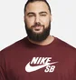 Футболка чоловіча Nike Sb Logo Skate T-Shirt Bordo CV7539-619