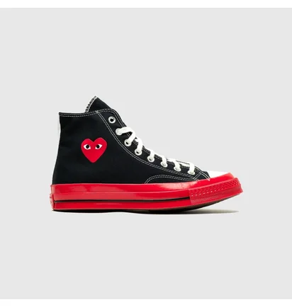 Кеды мужские Comme des Garcons Chuck Taylor All-Star 70 Hi Black A01793C