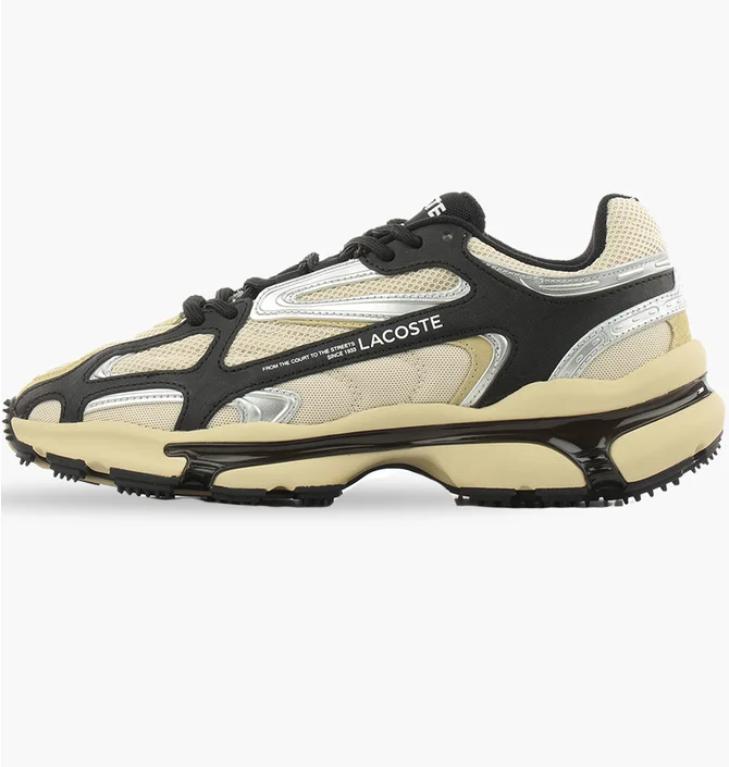 Кроссовки мужские Lacoste L003 2K24 Beige/Black 747SMA00133E8