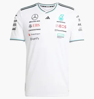 Футболка чоловіча Adidas Mercedes - Amg Petronas Formula One Team Driver Authentic White JX5795