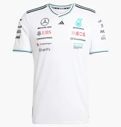 Футболка чоловіча Adidas Mercedes - Amg Petronas Formula One Team Driver Authentic White JX5795
