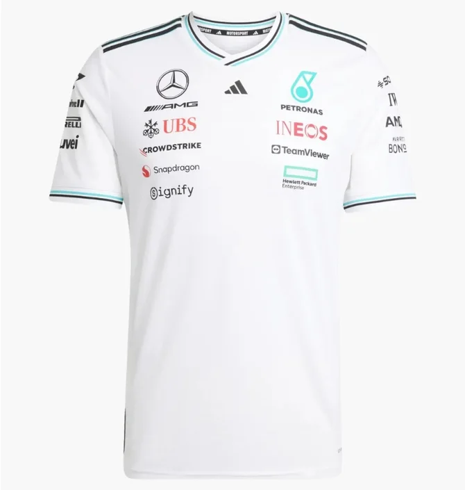 Футболка чоловіча Adidas Mercedes - Amg Petronas Formula One Team Driver Authentic White JX5795