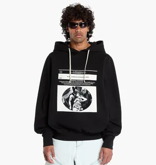 Худи унисекс Rick Owens Drkshdw Oversized Black DU01E3262-0911