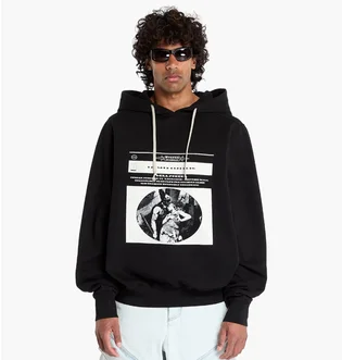 Худи унисекс Rick Owens Drkshdw Oversized Black DU01E3262-0911