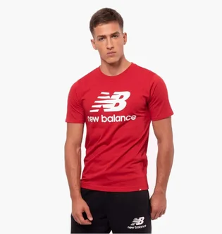 Футболка чоловіча New Balance Essentials Stacked Logo T-Shirt Red MT01575