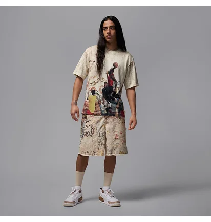 Шорты мужские Air Jordan Pg Aop Beige HF9345-133