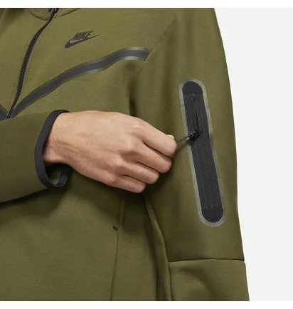 Толстовка чоловіча Nike Sportswear Tech Fleece Olive CU4489-326