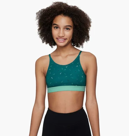 Топ детский Nike One Older Sports Bra Green FD4852-381