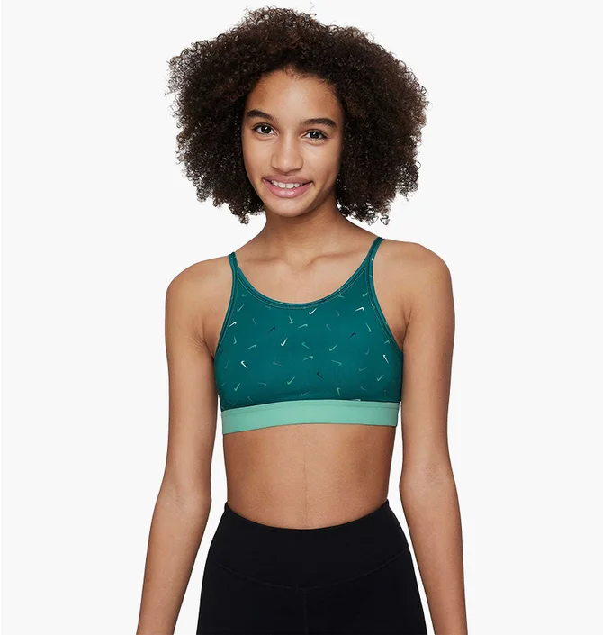 Топ детский Nike One Older Sports Bra Green FD4852-381