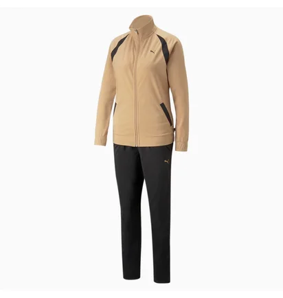 Спортивный костюм женский Puma Classic Tricot Op Beige/Black 675234-89