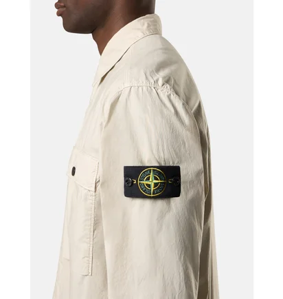 Сорочка чоловіча Stone Island Stretch Cotton Tela Paracadute Beige K1S151200015-S0003-V0095