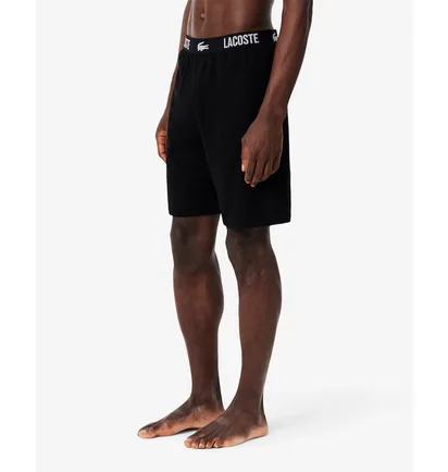 Шорты мужские Lacoste Repeat Waistband Shorts Black GH8303-00-031
