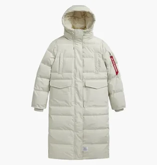 Пуховик жіночий Alpha Industries Sierra Long Puffer White WJS55500C1-099