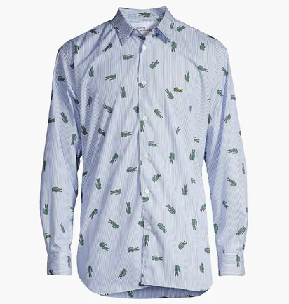 Сорочка чоловіча Comme des Garcons X Lacoste Light Blue FL-B004