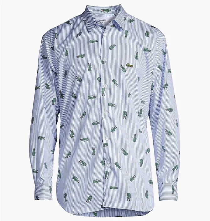 Сорочка чоловіча Comme des Garcons X Lacoste Light Blue FL-B004