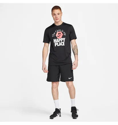 Футболка мужская Nike Dri-Fit Happy Place Tee Black FD0140-010