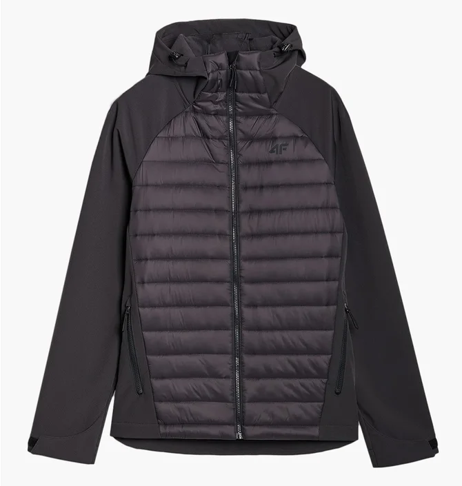 Куртка чоловіча 4F Windproof Softshell Black 4FSSS25TSOFM425-22S