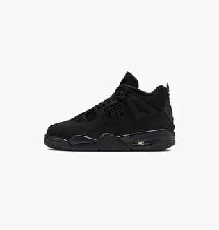 Кроссовки детские Air Jordan 4 Retro Black Cat (2025) (Gs) Black IB4171-010