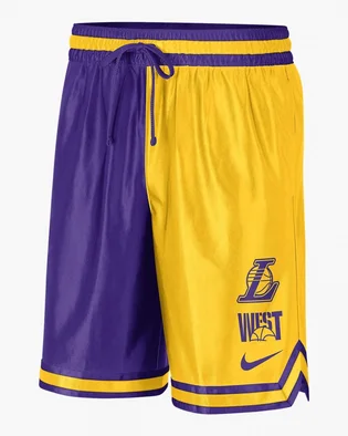 Шорты мужские Nike Los Angeles Lakers Courtside Violet/Yellow Dr9350-728