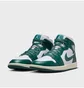 Кросівки жіночі Air Jordan 1 Mid White/Green BQ6472-133
