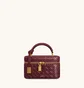 Сумка жіноча JW PEI Cleo Woven Texture Box Shape Top Handle Bag Bordo BB2025BG131450JWP
