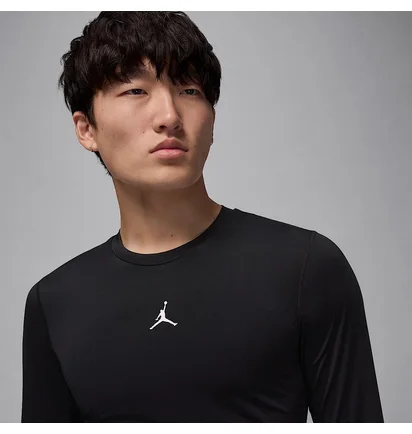 Лонгслив мужской Air Jordan M Df Sprt Ls Baselayer Black HQ8683-010