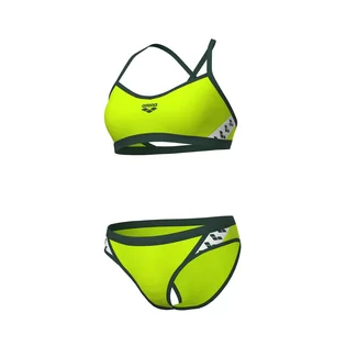 Купальник жіночий Arena Icons Bikini Cross Back Solid Green 005037-660