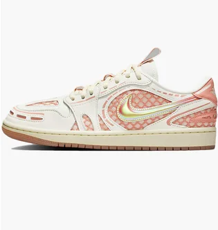 Кросівки жіночі Air Jordan 1 Low White/Pink HQ2186-180
