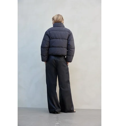 Пуховик женский H&M Short Puffer Jacket Grey 1228408007