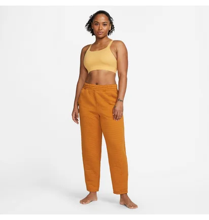 Штаны женские Nike Yoga Luxe Fleece Bottom Orange DX5797-754