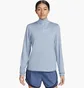 Кофта жіноча Nike Swift Element Uv Protection 1/4-Zip Running Top Light Blue FB4316-440