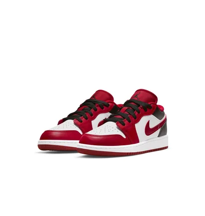 Кросівки дитячі Air Jordan 1 Low White/Red 553560-163