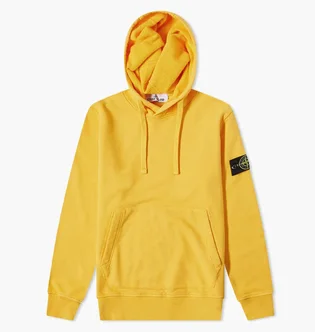 Худі чоловіче Stone Island Brushed Cotton Popover Hoody Yellow 771564120-V0030