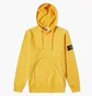 Худи мужское Stone Island Brushed Cotton Popover Hoody Yellow 771564120-V0030