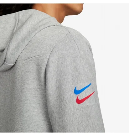 Толстовка чоловіча Nike Fc Barcelona 22/23 Champions League Nsw Tech Fleece Hoodie Grey DN3084-063