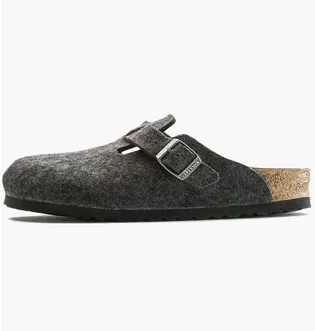 Тапочки женские BIRKENSTOCK Boston Wool Felt Grey 0160373