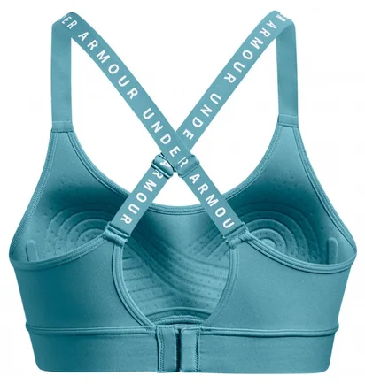 Топ женский Under Armour Infinity Mid Covered Sports Bra Light Blue 1363353-433