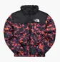 Пуховик унісекс The North Face 1996 Retro Nuptse Marble Camo Print Black/Orange NF0A5IX429K