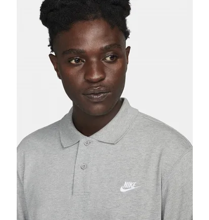 Кофта мужская Nike Club Longsleeve-Polo Grey FQ3417-063