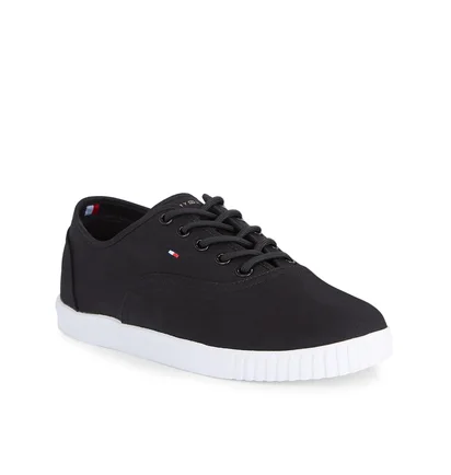 Кросівки чоловічі Tommy Hilfiger Canvas Lace Up Sneaker Black FW0FW07805-BDS