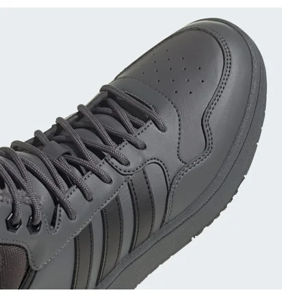 Кросівки жіночі Adidas Hoops 3.0 Mid Lifestyle Basketball Classic Fur Lining Winterized Shoes Black GZ6683