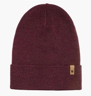 Шапка унисекс Fjallraven Classic Knit Bordo 77368.356