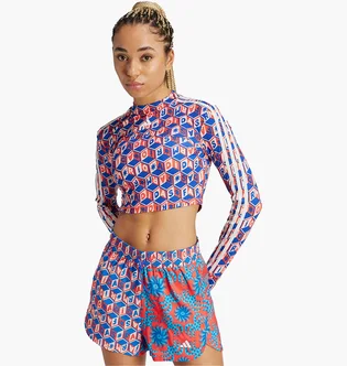 Топ жіночий Adidas X Farm Rio Crop Long Sleeve Shirt Multi IT9409