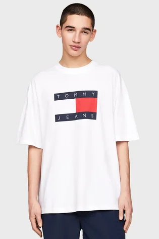 Футболка мужская Tommy Jeans Skate Flag Tee White DM0DM19555