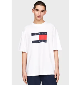 Футболка мужская Tommy Jeans Skate Flag Tee White DM0DM19555